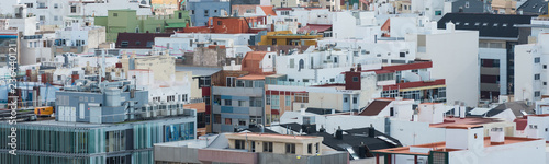 Aerial image panorama showing apartment blocks at Las Palmas de Gran Canaria © Sebastian