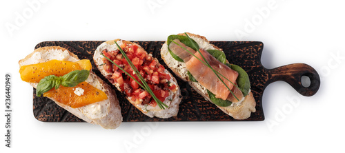 Traditional spanish tapas set
