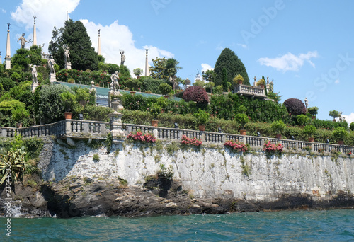 Fototapeta Naklejka Na Ścianę i Meble -  Gardens of Palazzo Borromeo at Isola Bella, Lago Maggiore, Piedmont, Italy
