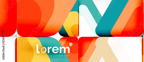 Abstract background multicolored geometric shapes modern design