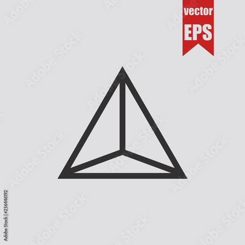 Pyramid icon.Vector illustration.