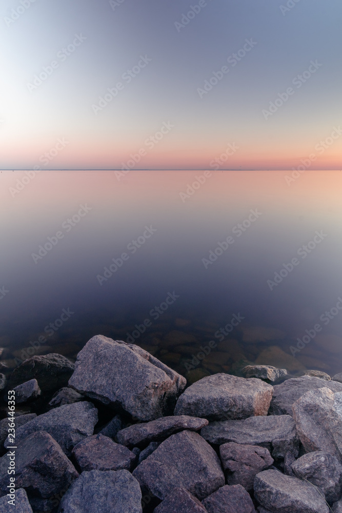 view of the gulf of Finland, St. Petersburg, Russia