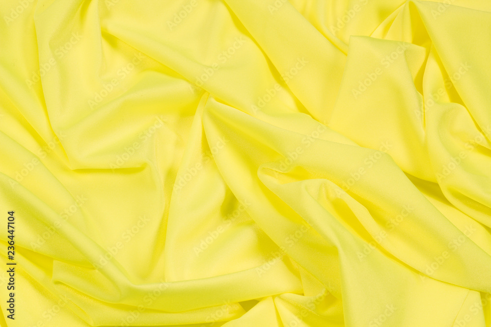 Fabric Lycra yellow flexible Fabric Lycra yellow flexible