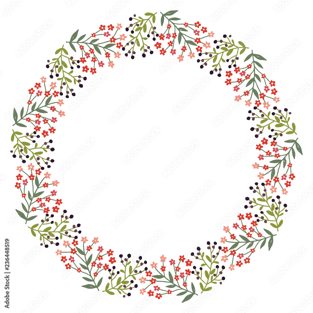 Christmas Wreath with Round Frame for Cards Design Vector Layout with Copyspace Can be use for Decorative Kit, Invitations, Greeting Cards, Blogs, Posters, Merry Christmas and Happy New Year. Christmas Wreath with Round Frame for Cards Design Vector Layout with Copyspace Can be use for Decorative Kit, Invitations, Greeting Cards, Blogs, Posters, Merry Christmas and Happy New Year.