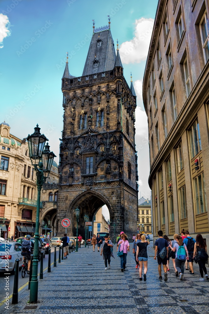 Fototapeta premium Praga, Brama Prochowa