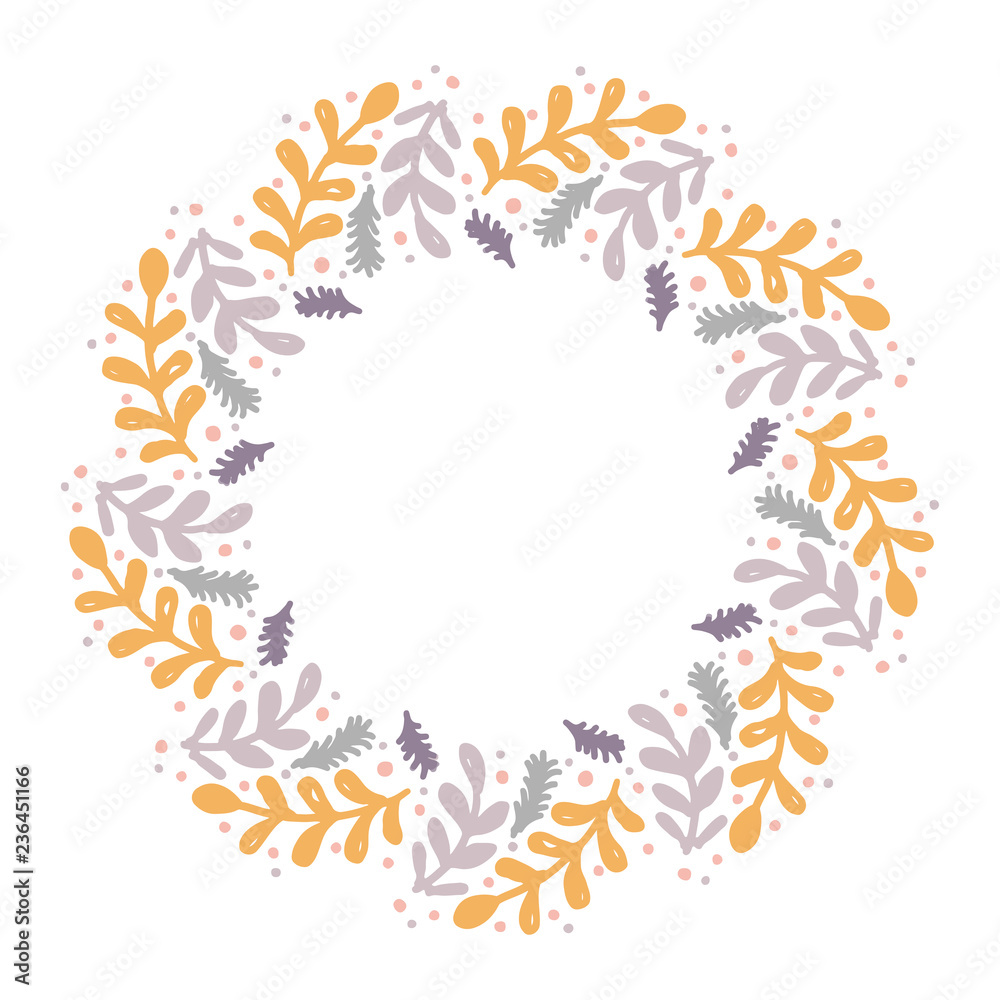 Christmas Wreath with Round Frame for Cards Design Vector Layout with Copyspace Can be use for Decorative Kit, Invitations, Greeting Cards, Blogs, Posters, Merry Christmas and Happy New Year. Christmas Wreath with Round Frame for Cards Design Vector Layout with Copyspace Can be use for Decorative Kit, Invitations, Greeting Cards, Blogs, Posters, Merry Christmas and Happy New Year.