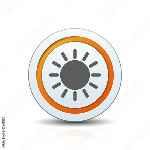 Sun Heat button illustration