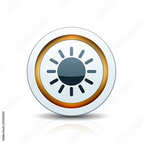 Sun Heat button illustration