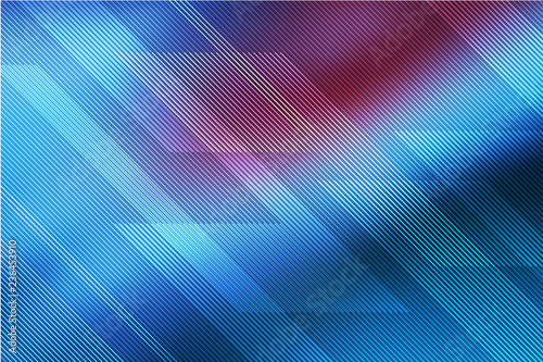 Blue abstract background for card or banner with lines. illustration technology.