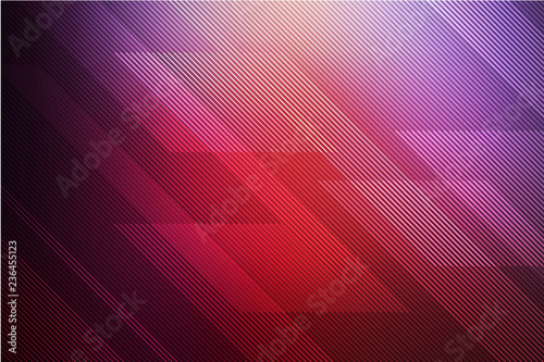 Red abstract background for card or banner with lines. illustration technology.
