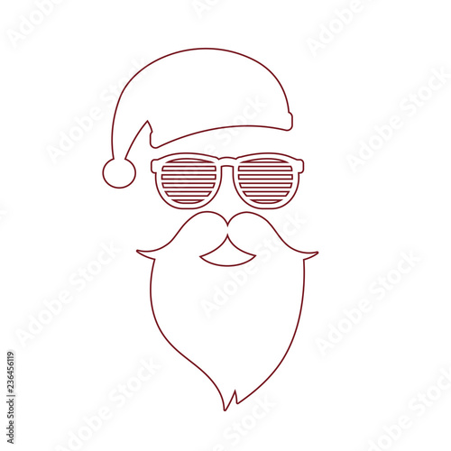Hipster Rocker Stylish Santa Clause