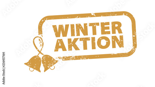 Stempel - Winteraktion Glocke gold