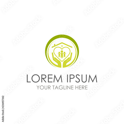 home sweet home, home care, real estate vector design