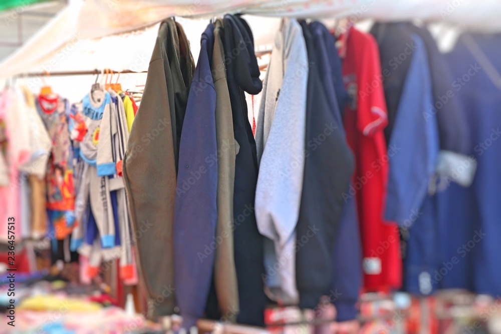 shop clothes for sales at market