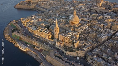 Wallpaper Mural Aerial landscape of the capital Valetta, Malta Torontodigital.ca