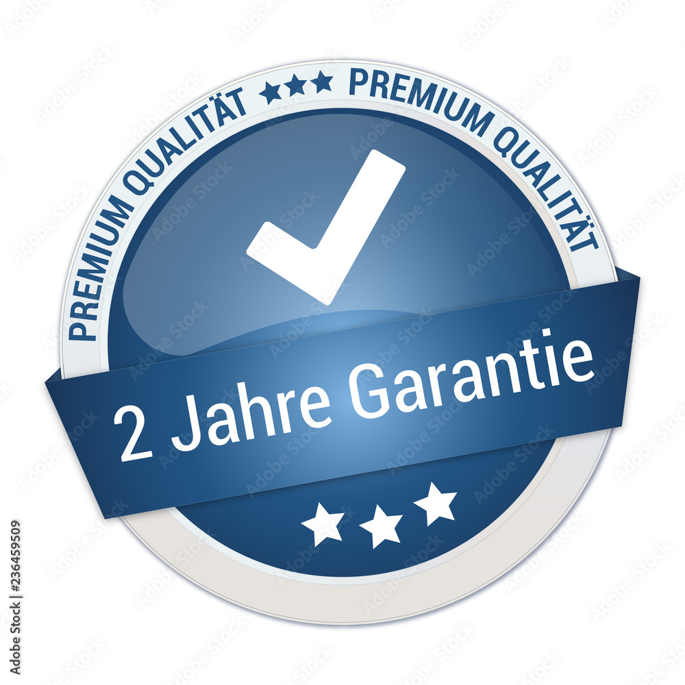 blaue Auszeichnung für zwei Jahre Garantie blaue Auszeichnung für zwei Jahre Garantie