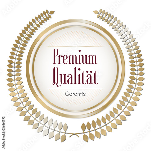 Auszeuchnung als Gewinner im Bereich Premium Qualität
