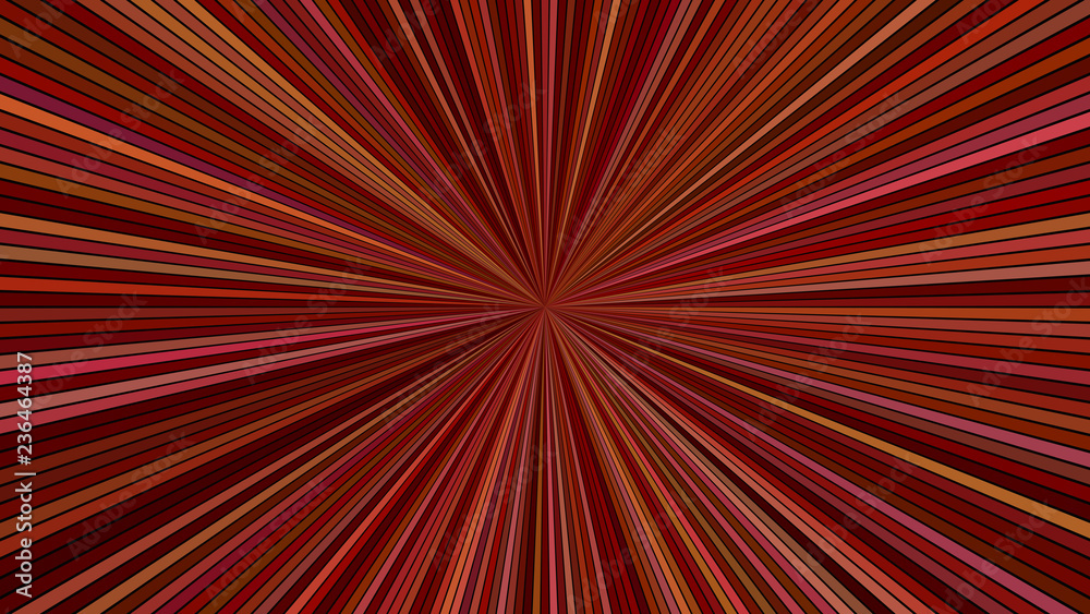 Fototapeta premium Brown psychedelic geometrcial speed concept background - vector star burst design