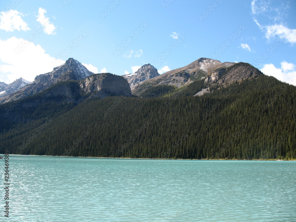 Travel in Canada. Nature and landscape: lakes, mountains, forest Travel in Canada. Nature and landscape: lakes, mountains, forest