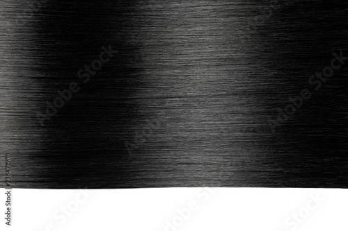 Closeup on luxurious glossy black hair