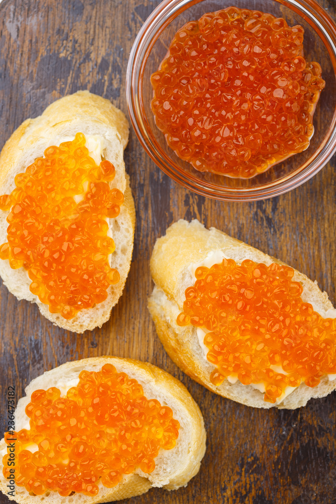 Red salmon caviar Red salmon caviar