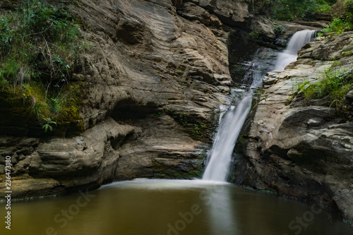 Beautiful "Kazandjol" waterfall near city of Vranje at summer day. © rastkobelic