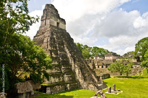 Mayan temples in Tikal, Guatemala, Central America 