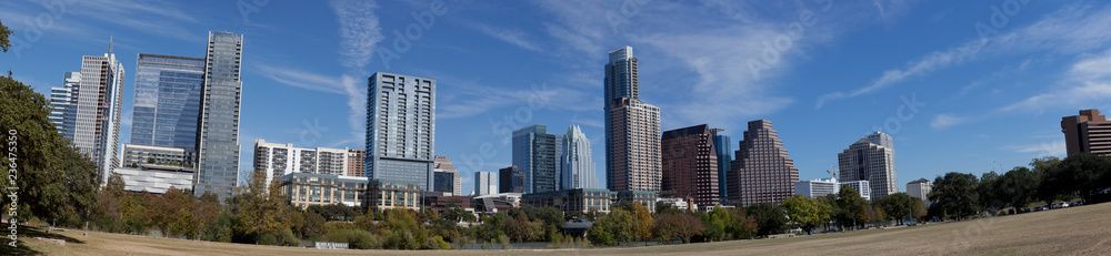 Austin, Texas skyline panorama.