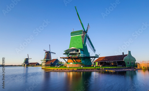 Netherlands windmills,Zaanse Schans,Zaandam photo