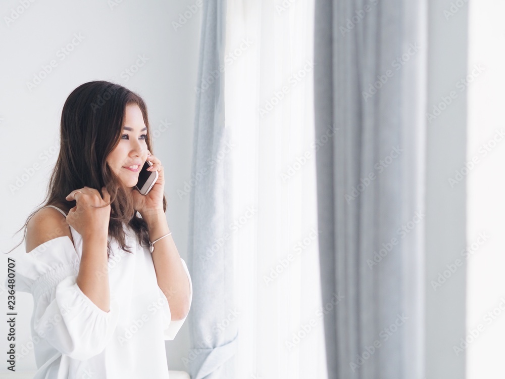 young woman talking on mobile phone young woman talking on mobile phone