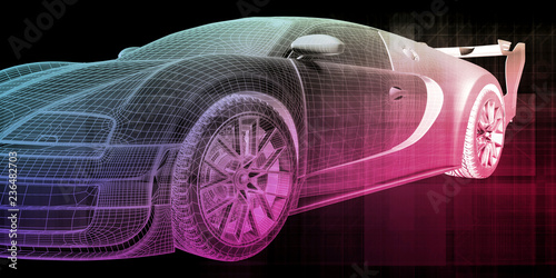 Futuristic Car Background © kentoh