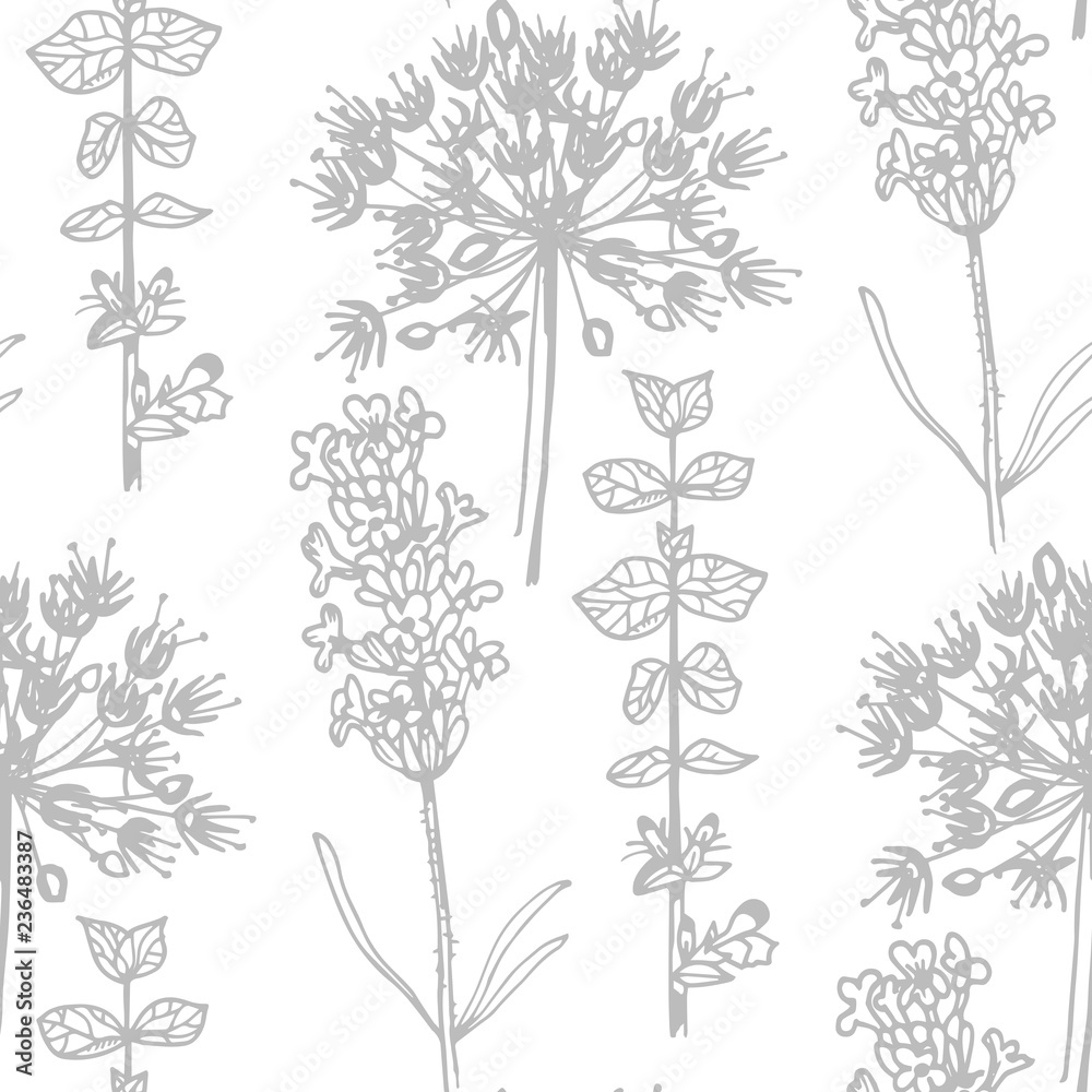 seamless floral pattern with wild flower seamless floral pattern with wild flower