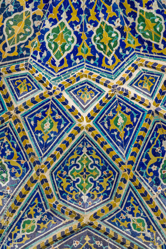 Tiled background with oriental ornaments Tiled background with oriental ornaments