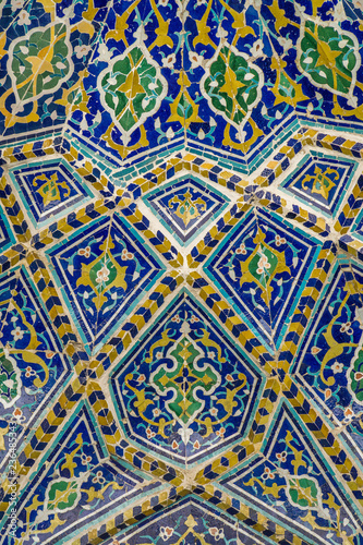 Tiled background with oriental ornaments