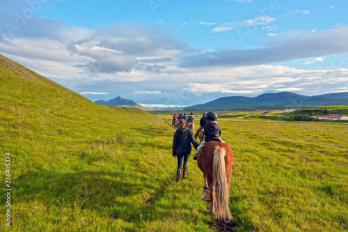 Horse riding with Icelandic horses in Northern Iceland