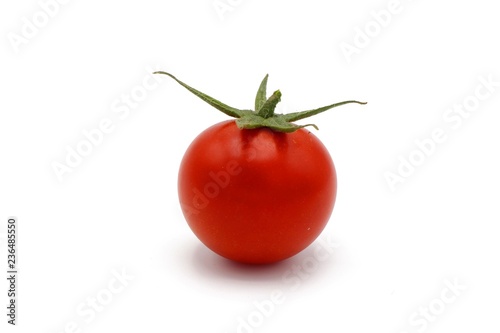 tomato - fresh red cocktail tomato isolated on white background