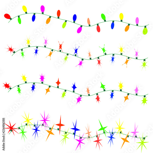 Christmas lights.bright collection.