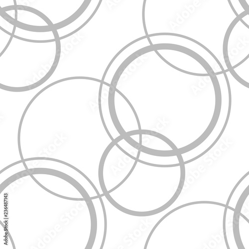 Geometric seamless pattern. Circles and rings