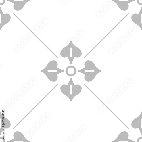 abstract floral seamless pattern with flowers, netting and leaves