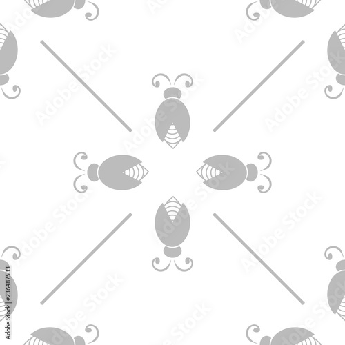 abstract bug seamless pattern with netting