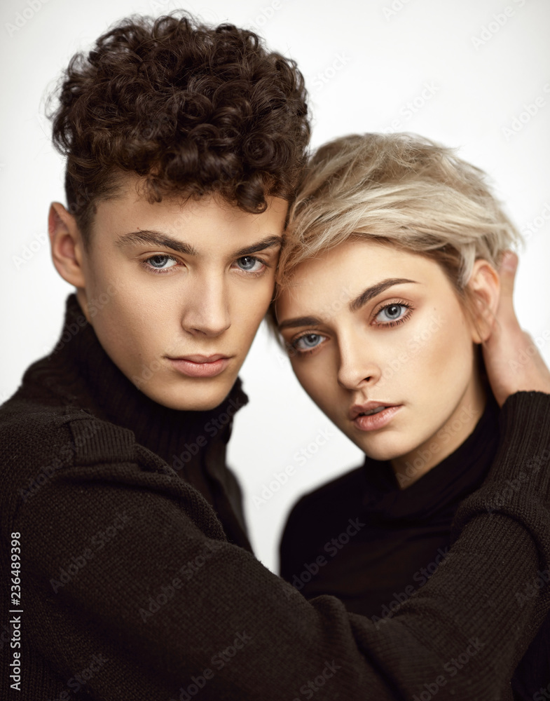 Portrait of sensual young couple Portrait of sensual young couple
