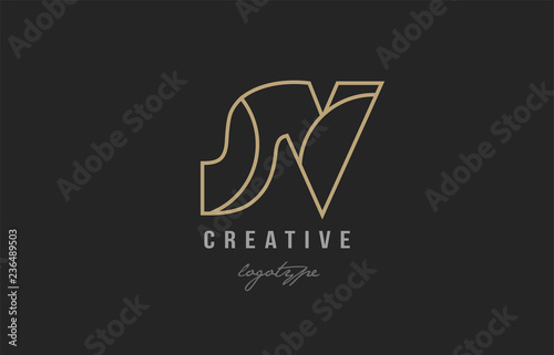 black and yellow gold alphabet letter sv s v logo combination company icon design