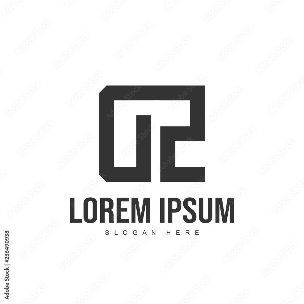 DZ Letter logo design. Initial letter logo template DZ Letter logo design. Initial letter logo template