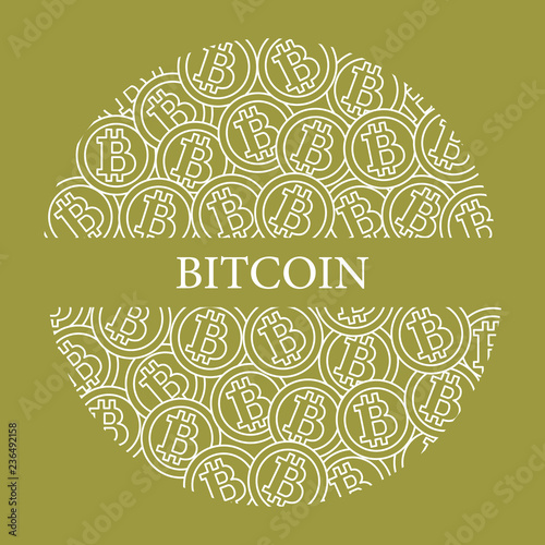 Bitcoins. Digital currency. Blockchain technology.