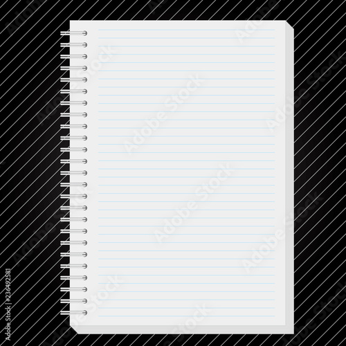 Loose leaf paper with spiral spring