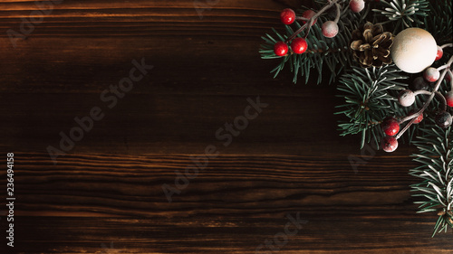 Christmas background. Copy space.