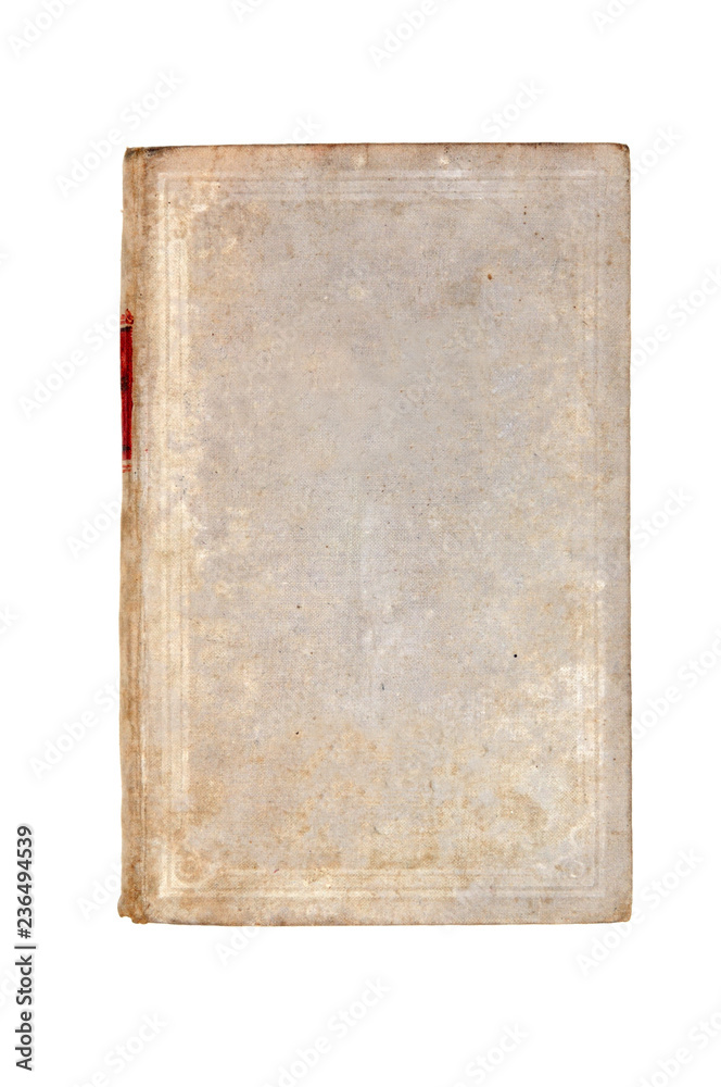 Old book isolated on white background. View from above. Old book isolated on white background. View from above.