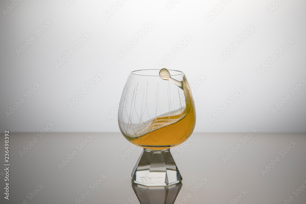 Cocgnac Glas mit Splash