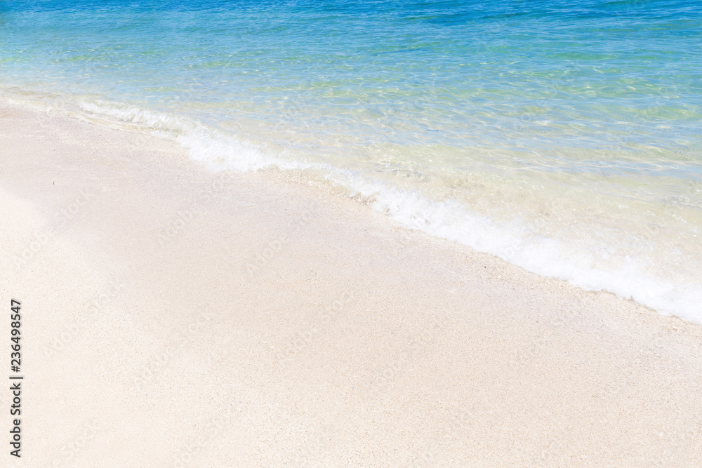 Perfect turquoise sea water with white sand Perfect turquoise sea water with white sand