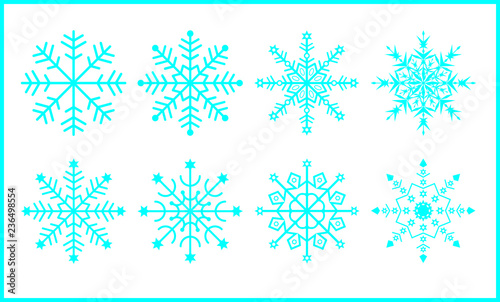 Schneeflocken Snowflakes Schneekristalle
